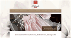 Desktop Screenshot of dekorata.pl